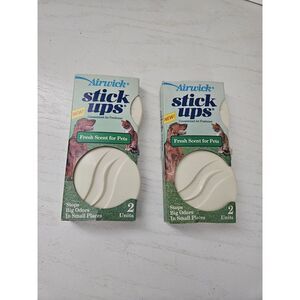 Vintage Air Wick Stick Ups Air Freshener, Fresh‎ Scent For Pets 2 Packs Set Of 2